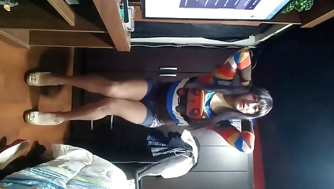 My sexy shemale amateur is getting fucked hard in front of the camera