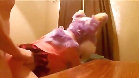 Horny guy is having his ass pounded and then creampie