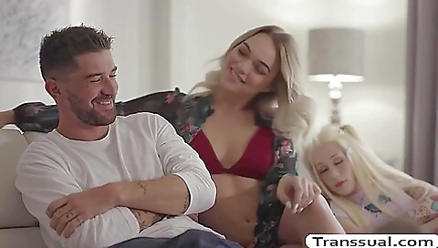 Horny blonde enjoys anal sex on the bed in her bed room