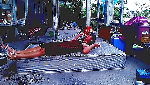 Asian girl enjoys outdoor adventure with no restrictions