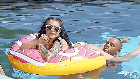 Milf with tattooed pussy shows off her hairy pussy