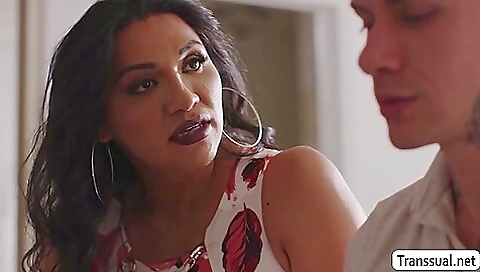 Hot babe with a great round ass getting fucked deep